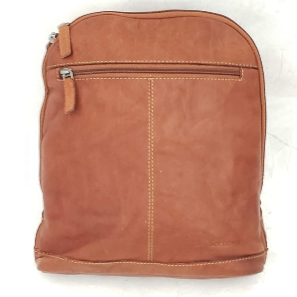 š¤ Jack Georges Leather Backpack š¤